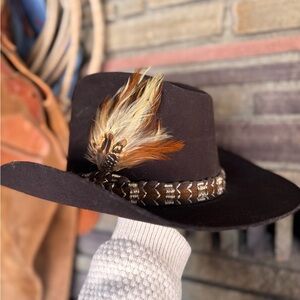 Western Felt Hat “Studs!” | Dorfman Pacific (Stetson-Licensed) | Brown | Size 7⅛